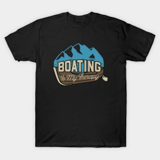 Boating Is My Therapy Lake Fishing Camp T-Shirt